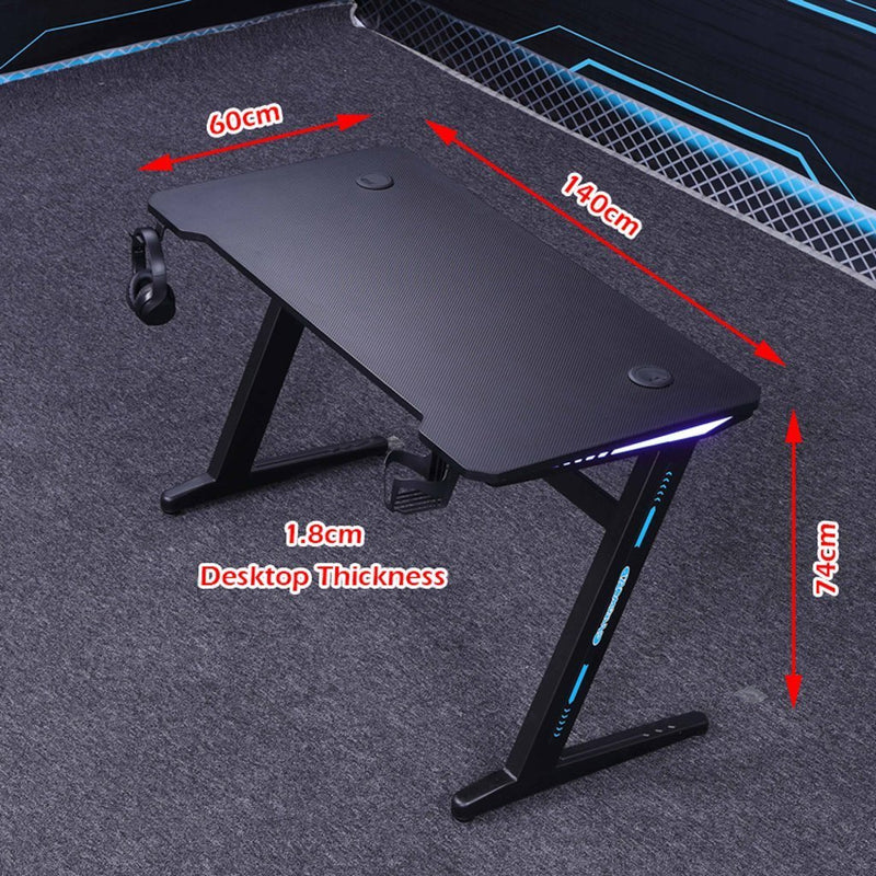 120cm Gaming Desk Desktop PC Computer Desks Desktop Racing Table Office Laptop Home AU