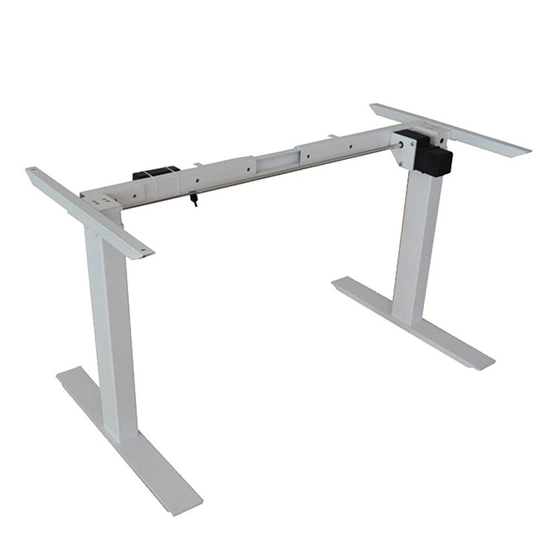 Standing Desk Height Adjustable Sit Stand Motorised Single Motor Frame Only White