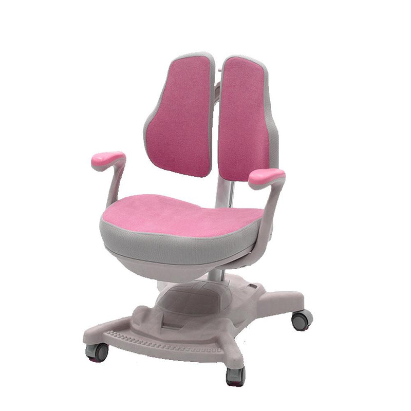 Solid Rubber Wood Height Adjustable Children Kids Ergonomic Study Desk Chair Set Pink Chair 120cm AU