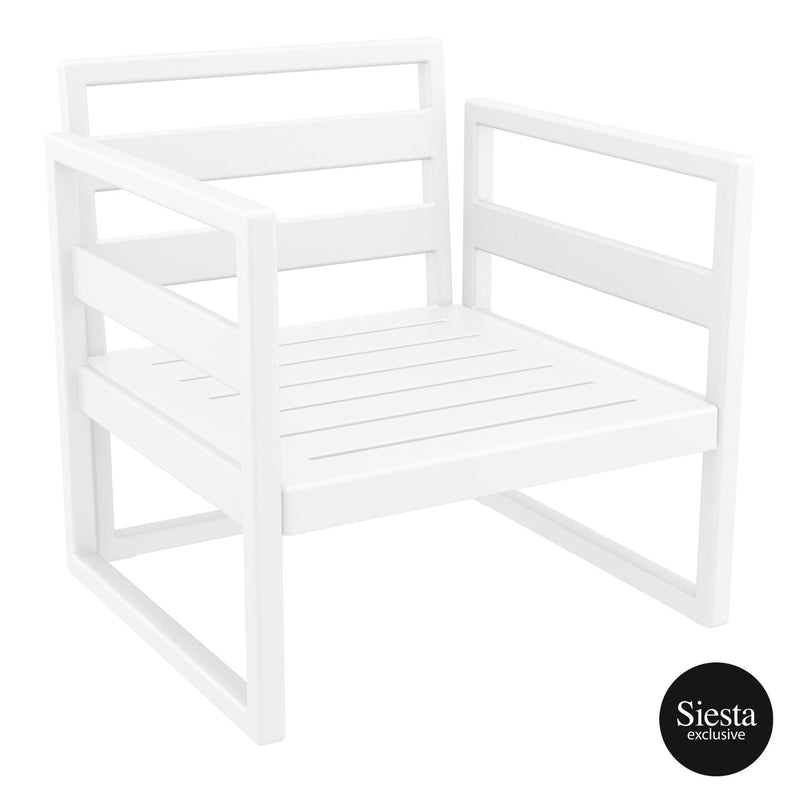 Mykonos Lounge Armchair - White