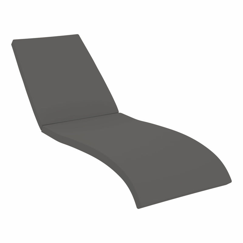 Fiji Sunlounger - Anthracite with Beige Cushion