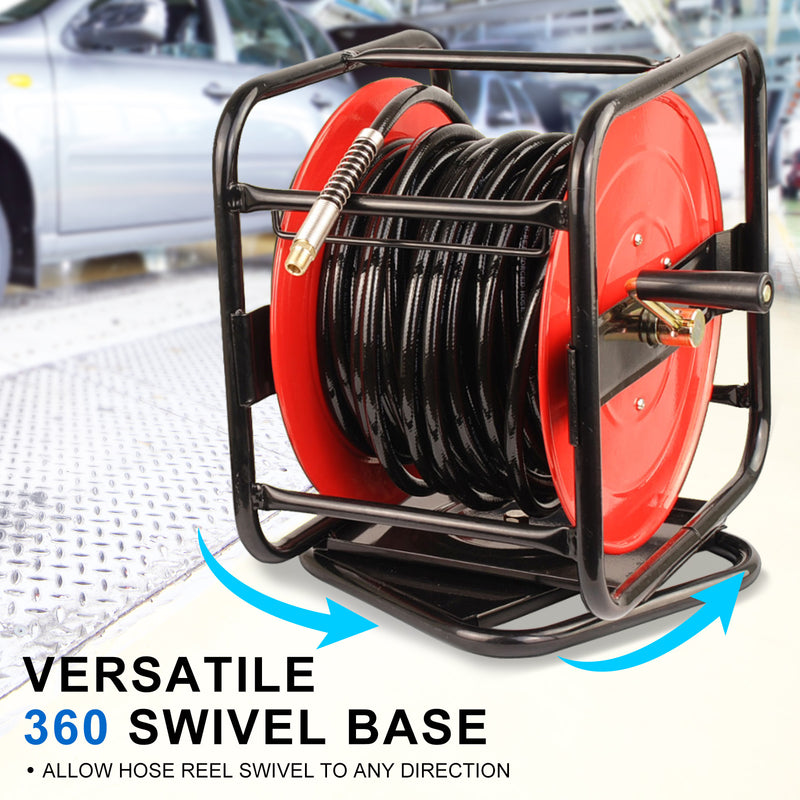 Dynamic Power Air Hose Reel Automotive Industrial 360 Swivel - 30m