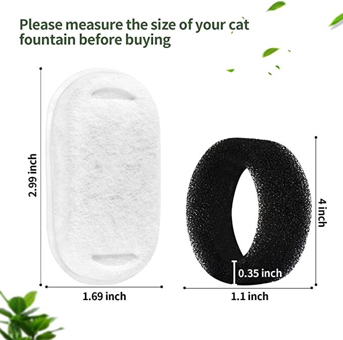 YES4PETS 24 x Pet Dog Cat Fountain Filter Replacement Activated Carbon Exchange Filtration System Automatic Water Dispenser Compatible