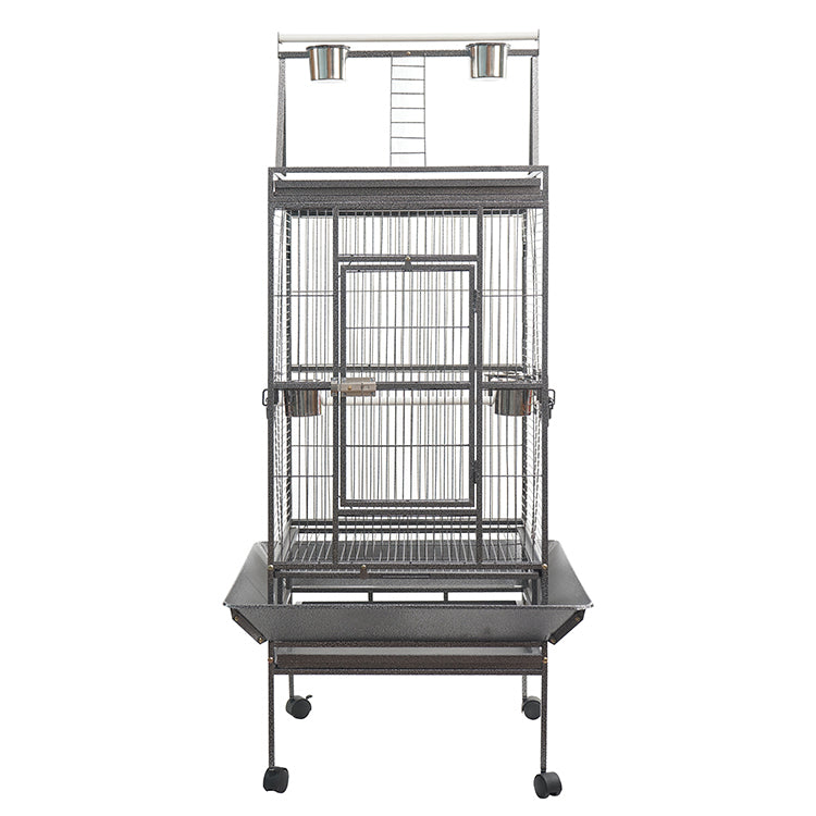 YES4PETS 174 cm Large Bird Budgie Cage Parrot Aviary With Metal Tray and  Wheel