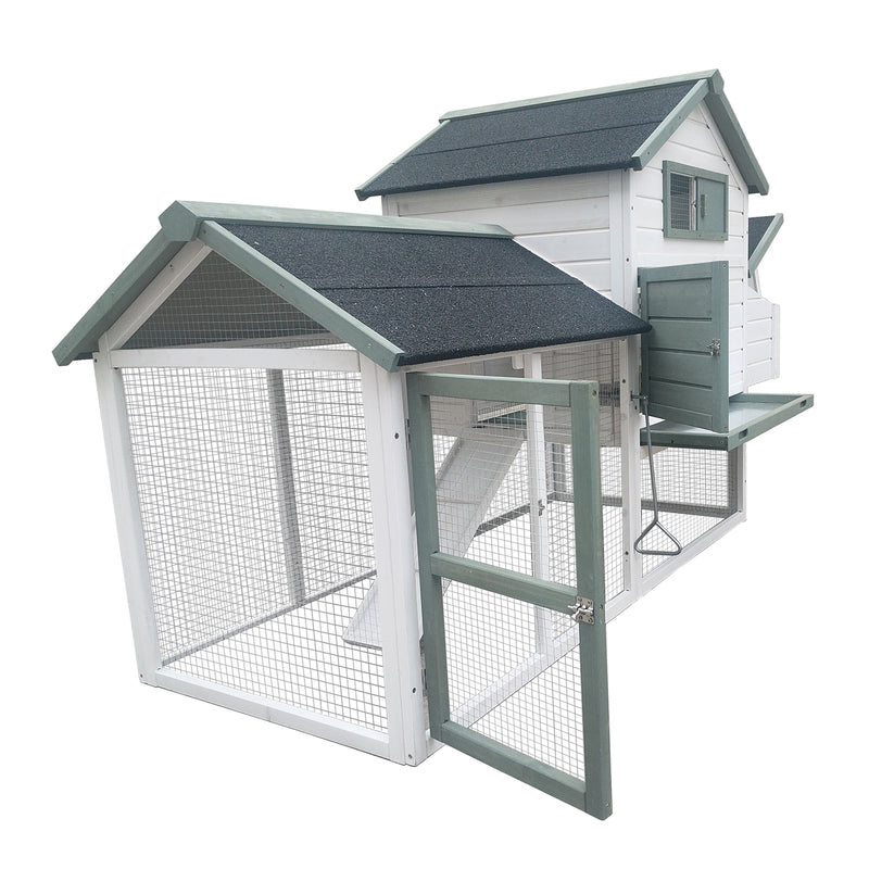 YES4PETS Large Chicken Coop Rabbit Hutch Guinea Pig Cage Ferret House