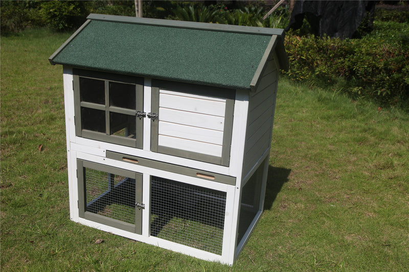 YES4PETS XL Double Storey Rabbit Hutch  Guinea Pig Ferret Cage