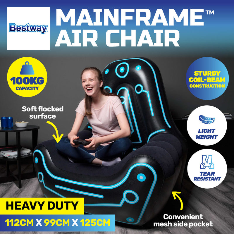 Bestway Mainframe Air Chair Inflatable Gaming Sofa Seat Cruiser Chair