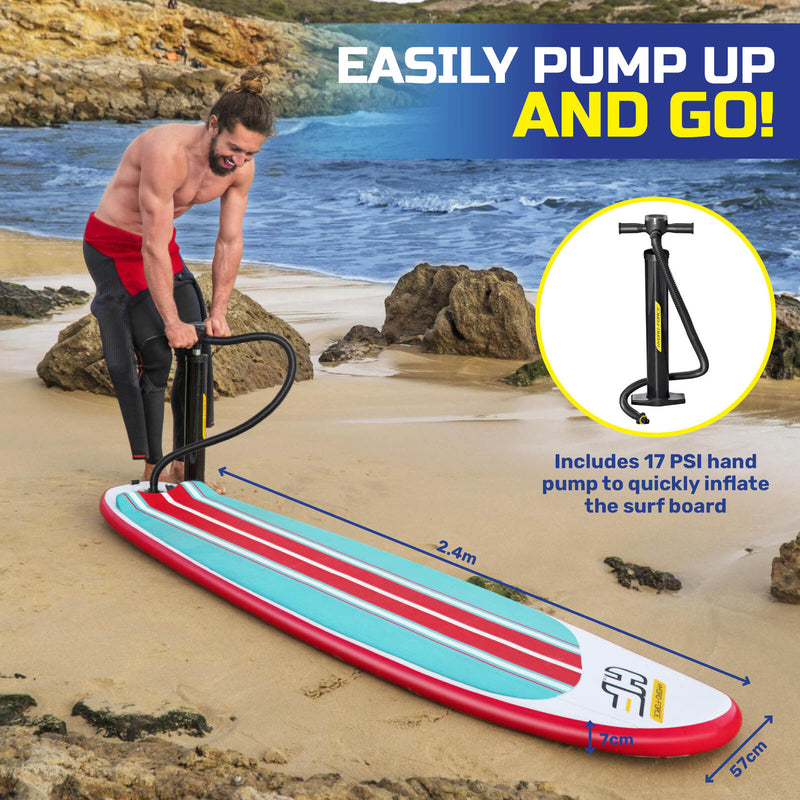 Bestway 2.4m Surfboard Inflatable Essentials Included Innovative Technology