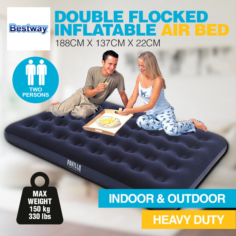 Bestway Double Inflatable Air Bed Indoor/Outdoor Heavy Duty Durable Camping