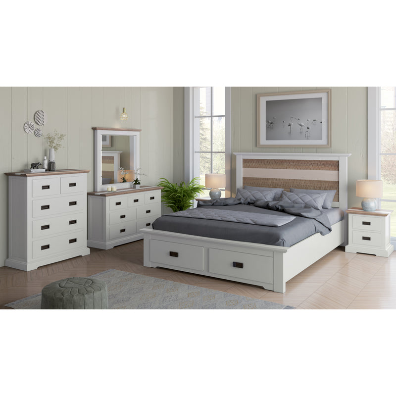 Orville Bed Frame King Size Mattress Base With Storage Drawers - Multi Color
