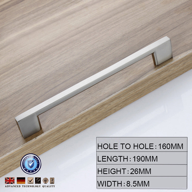 Brushed Nickel Kitchen Door Cabinet Drawer Handle Pulls 160MM