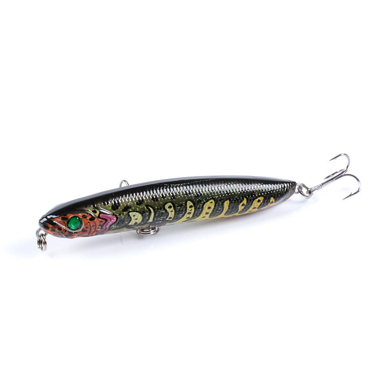 8x Popper Poppers 9.6cm Fishing Lure Lures Surface Tackle Fresh Saltwater