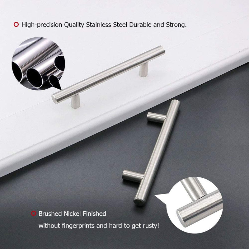Brushed Stainless steel Kitchen Door Cabinet Drawer Handle Pulls 192MM