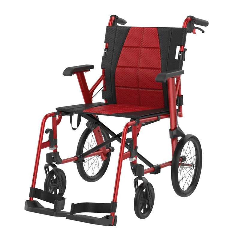 Socialite Folding Wheelchair - Red