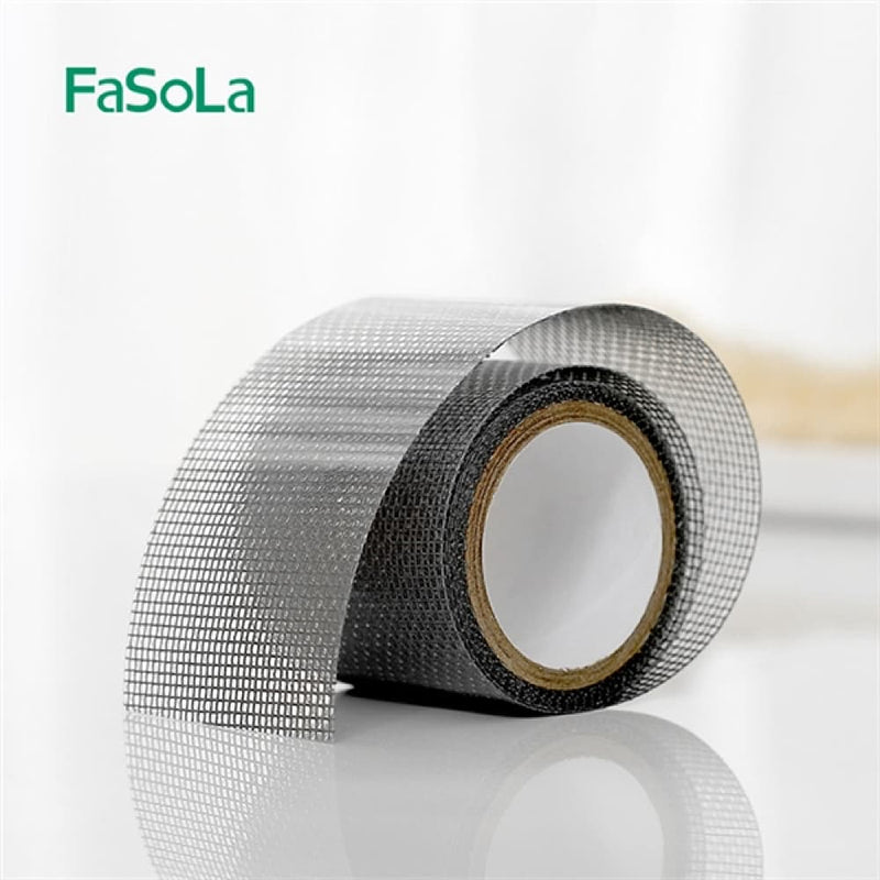 Fasola Reel Screen Window Hole Stickers Grey Color 5*200cm