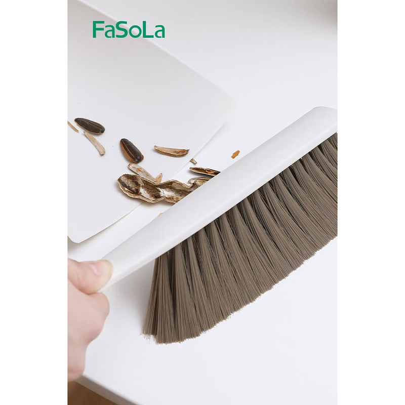Fasola Mini Desktop Broom Set White 29.5*16*9.5cm