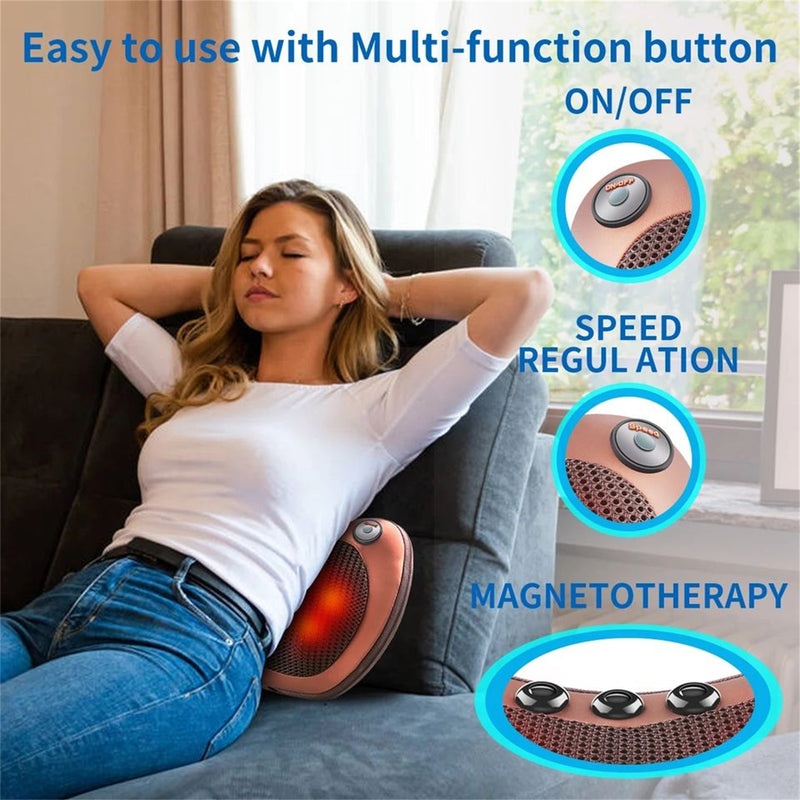 Fitrain Wireless Cervical Vertebra Massage Back Leg Multifunctional Electric Pillow