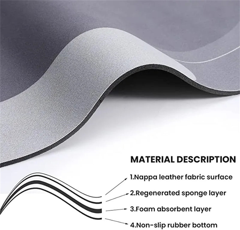 Lofiso Soft Quick-Drying Floor Mat Super Absorbency Bathroom Balcony Non-slip Mat XL