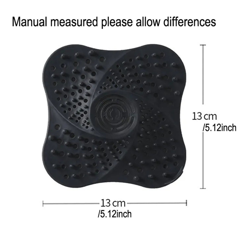 A+Living Anti Blocking Filter Toilet Odor Proof Silicone Drain Cover Kitchen Sink Black