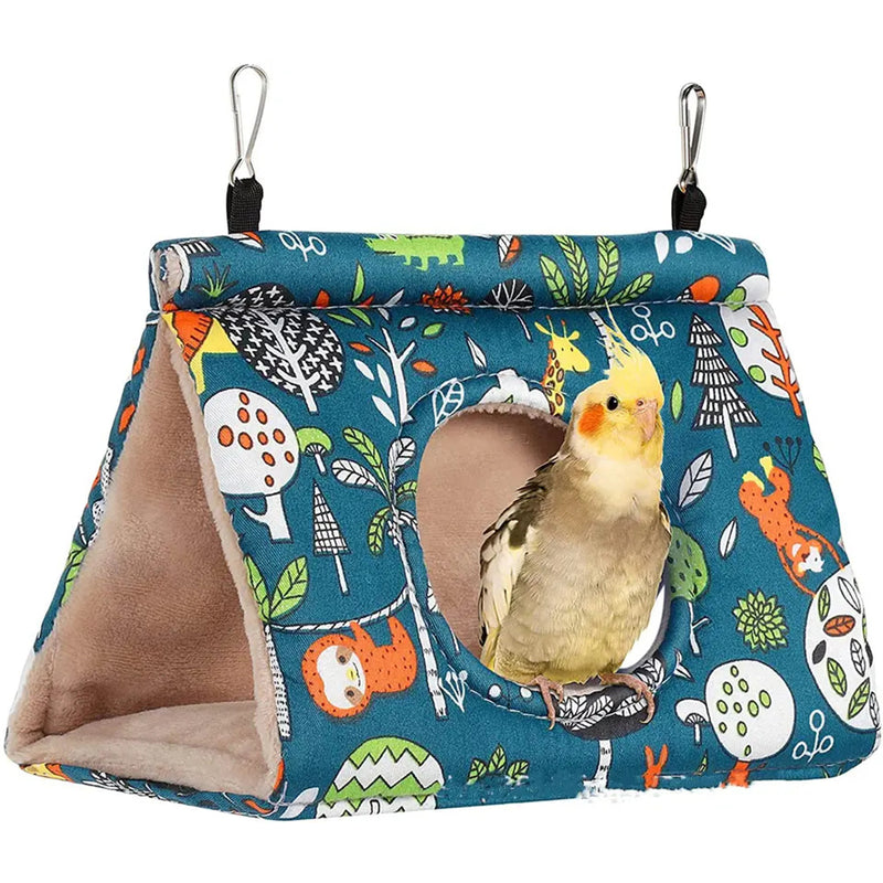 Pawfriends Bird Sleep Cotton Nest Cage Hut Pet Hammock Hang Cave Bed Parrot Warm Tent S AU