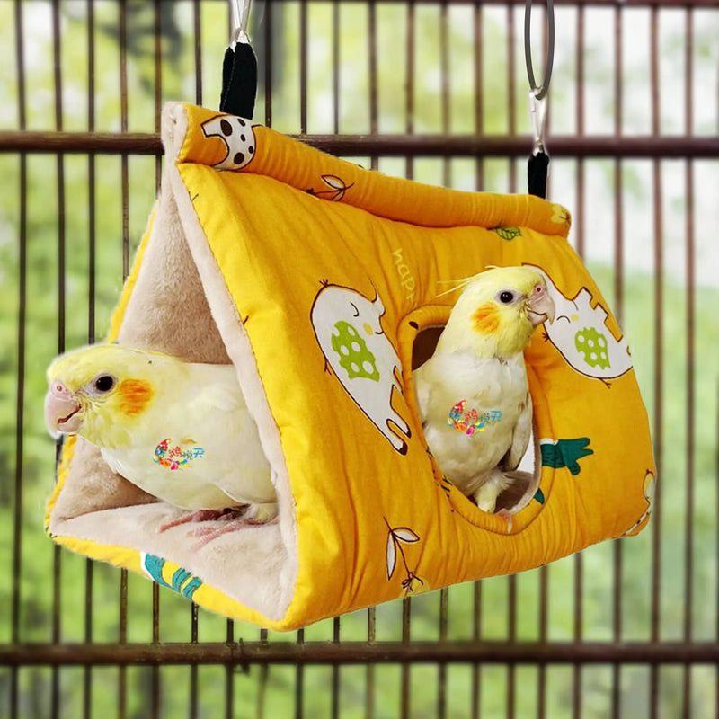 Pawfriends Bird Sleep Cotton Nest Cage Hut Pet Hammock Hang Cave Bed Parrot Warm Tent L AU