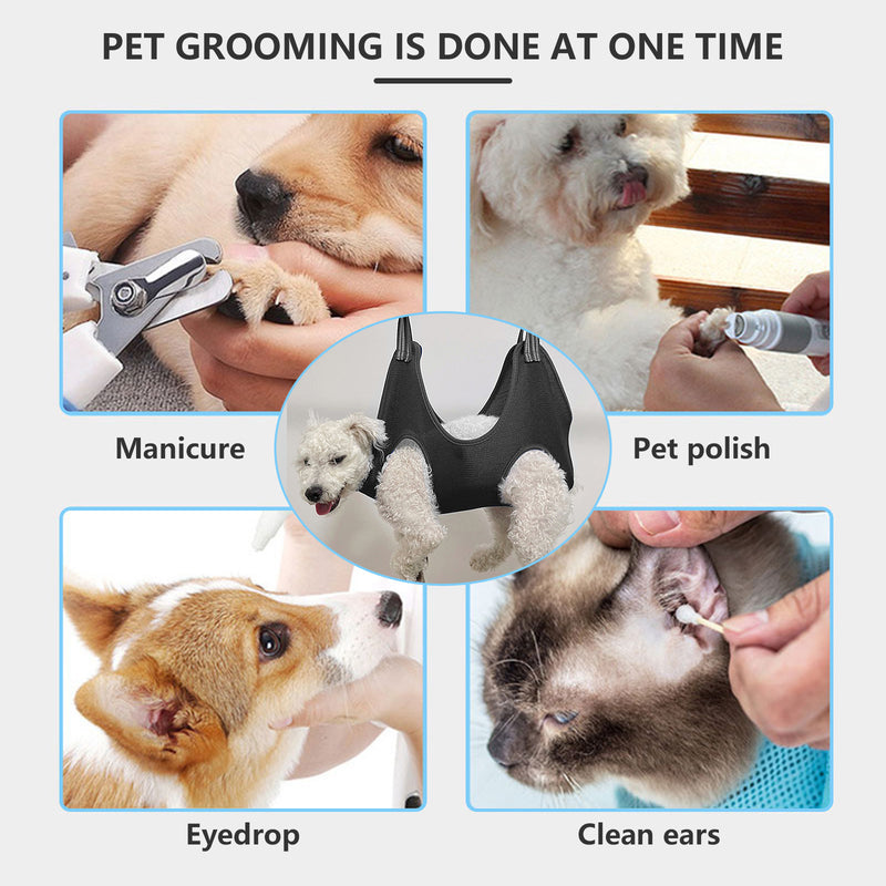 Pawfriends Hammock Helper Pet Dog Cat Grooming Restraint Bags For Bathing Trimming Nail M