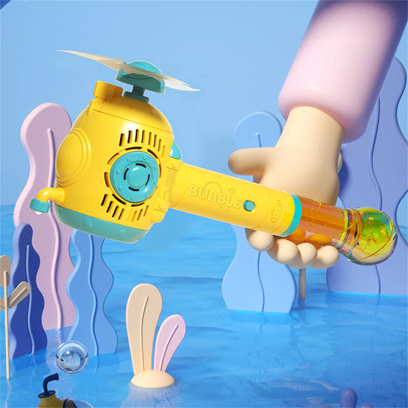 Bubblerainbow Full-Automatic Submarine Windmill Bubble Machine Children&