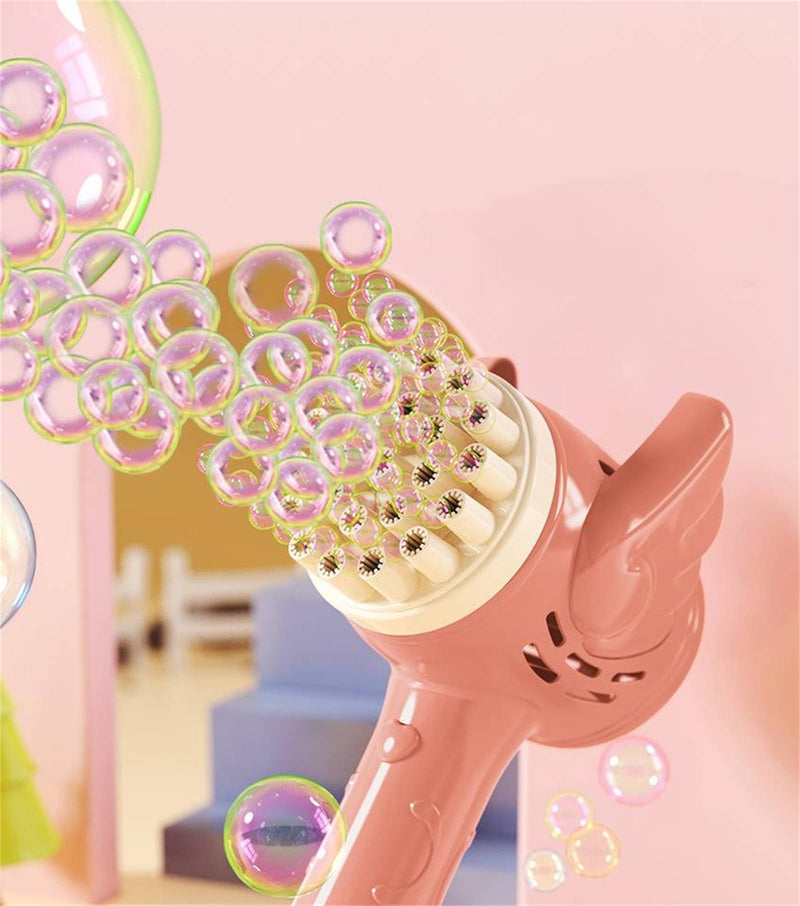 Bubblerainbow 23-Hole Angel Bubble Hammer Gatling Bubble Machine Children&