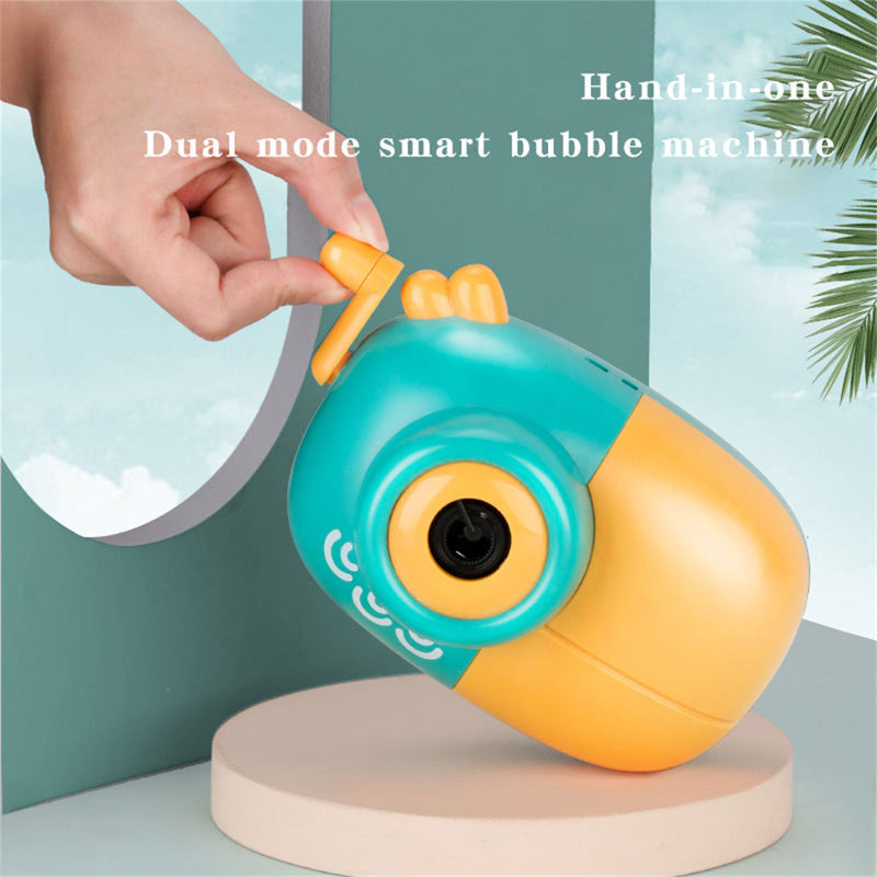 Bubblerainbow Electric Bubble Machine Children Blowing Bubbles Hand-held Baby Bubble Water Toy