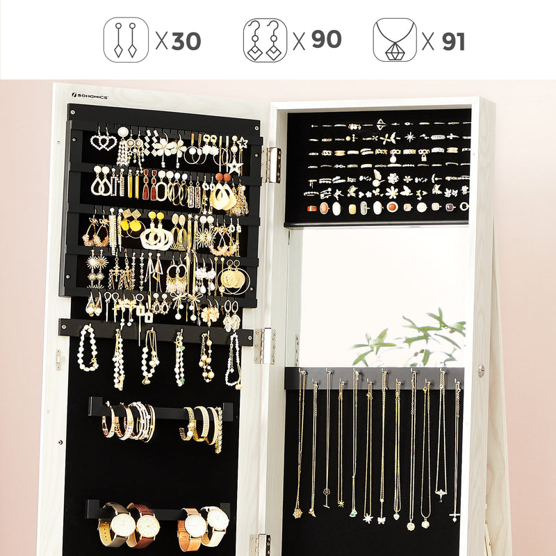 SONGMICS Freestanding Jewellery Cabinet