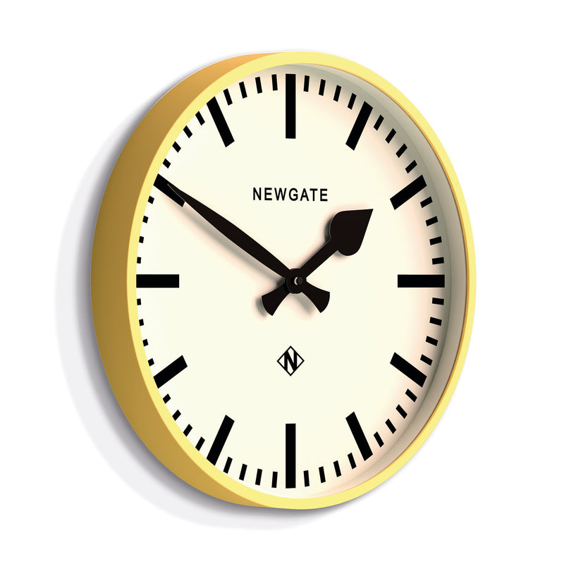 Newgate Railway Clock Yellow