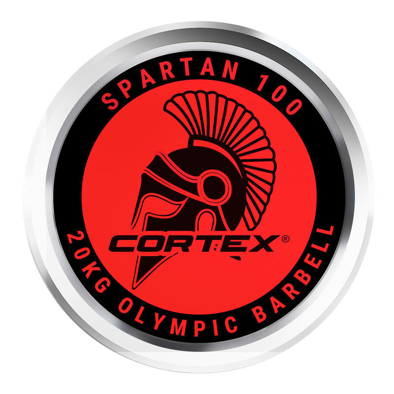 CORTEX SPARTAN100 7ft 20kg Olympic Barbell with Lockjaw Collars