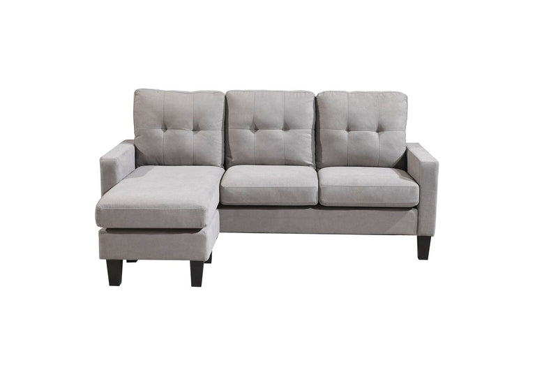 Oslo Sofa Couch Lounge Suite Reversible 3 Seater Set - Light Grey Linen