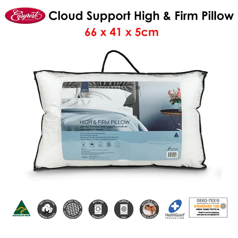 Easyrest Cloud Support High &amp; Firm Pillow 66 x 41 x 5 cm