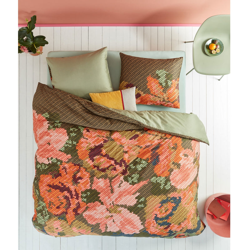 Oilily Embroidered Flower Multi Quilt Cover Set Queen