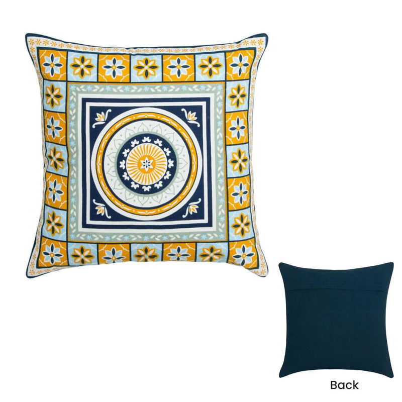 J Elliot Home Kasbah Luxury Filled Cushion 50 x 50cm Blue