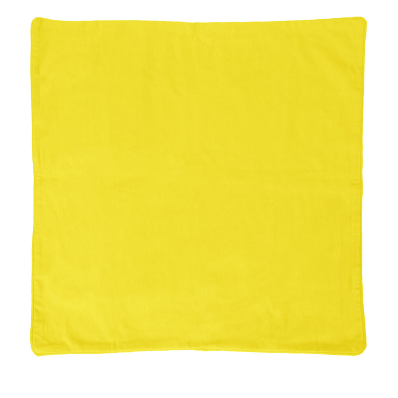 IDC Homewares Lollipop Extra Large Cotton Piped Square Cushion Cover 90 x 90 cm Yellow