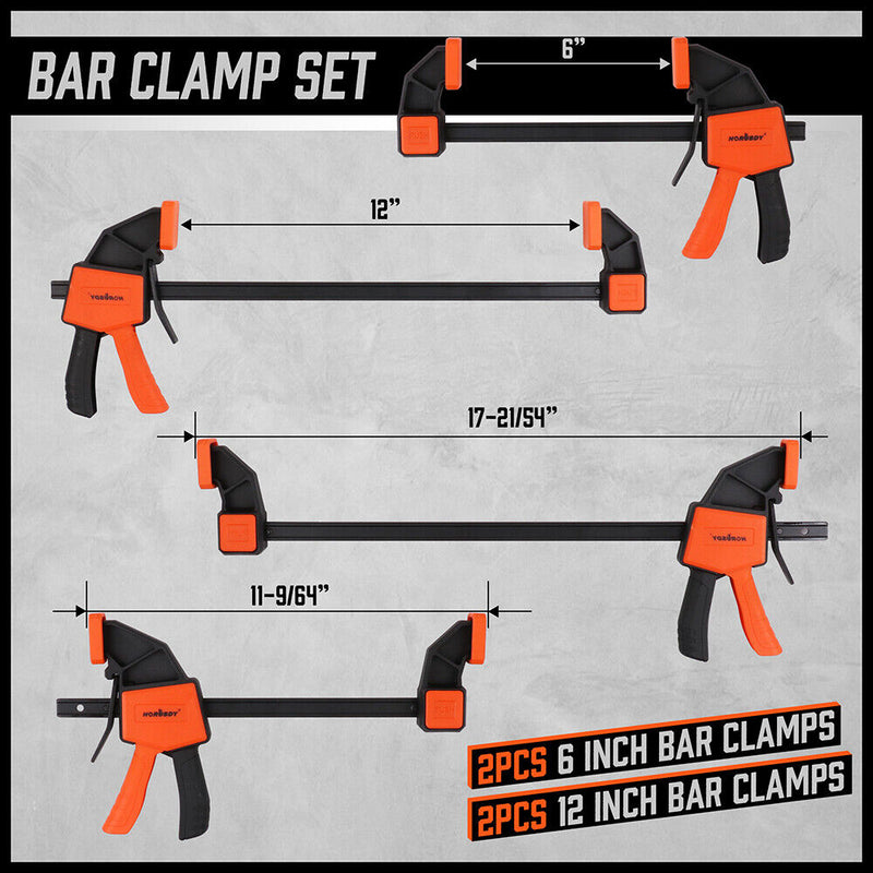 HORUSDY 6Pcs Bar Clamps Set 6&