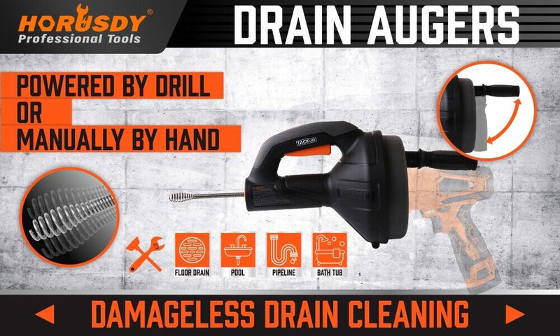 Drain Auger Drain Cleaner Unblocker Auger Sewage Pipe Cleaning Plumbing Tool