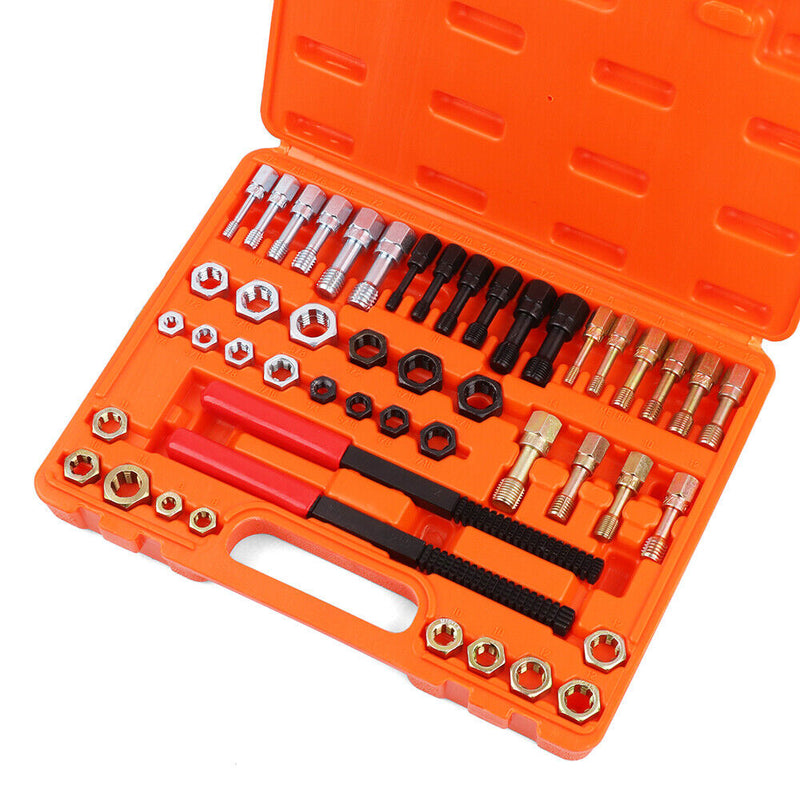 48-Pieces SAE and Metric Thread Restorer Kit Fractional Metric Thread Restorer