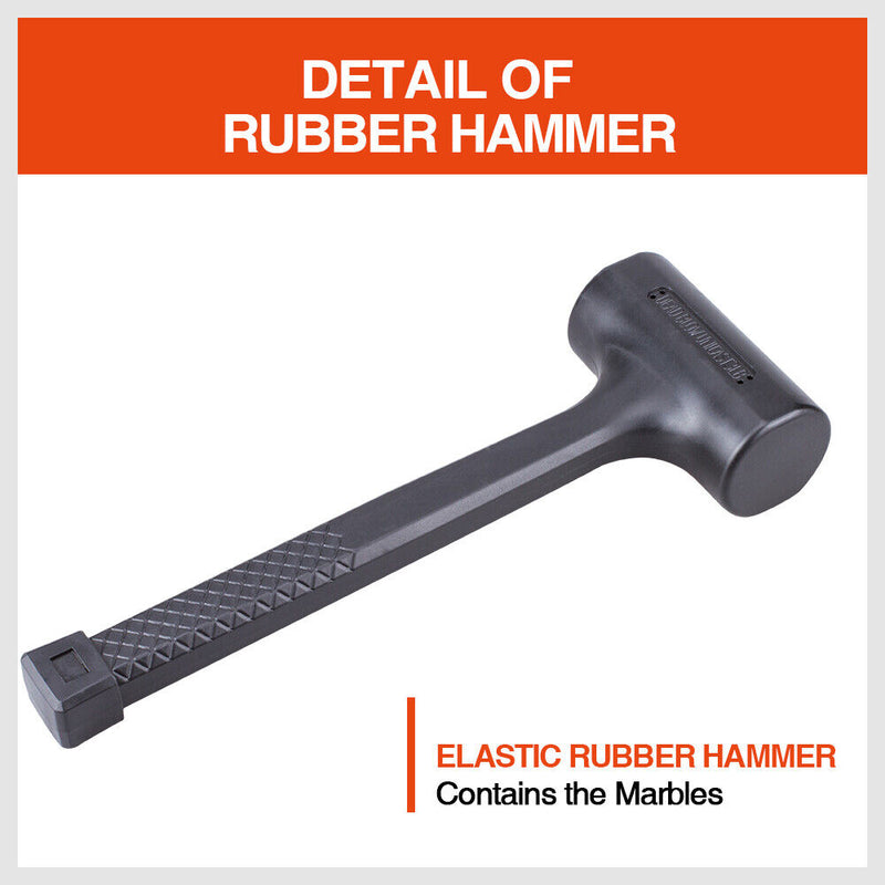2LB Dead Blow Rubber Mallet Hammer Non Slip Soft Face Auto Car Repair NEW