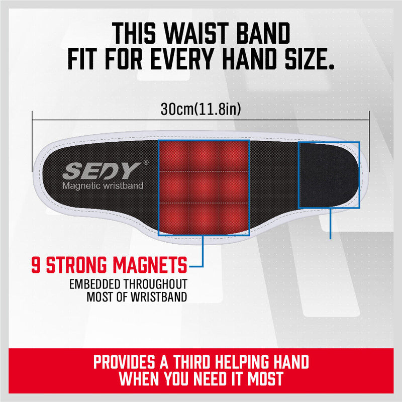 4Pc Magnetic Parts Holder Set Wrist Band Magnet Bowl Tray Screws Nuts Storage