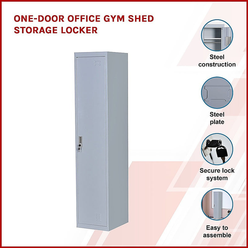 One-Door Office Gym Shed Storage Locker