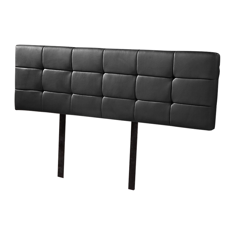 PU Leather King Bed Deluxe Headboard Bedhead - Black