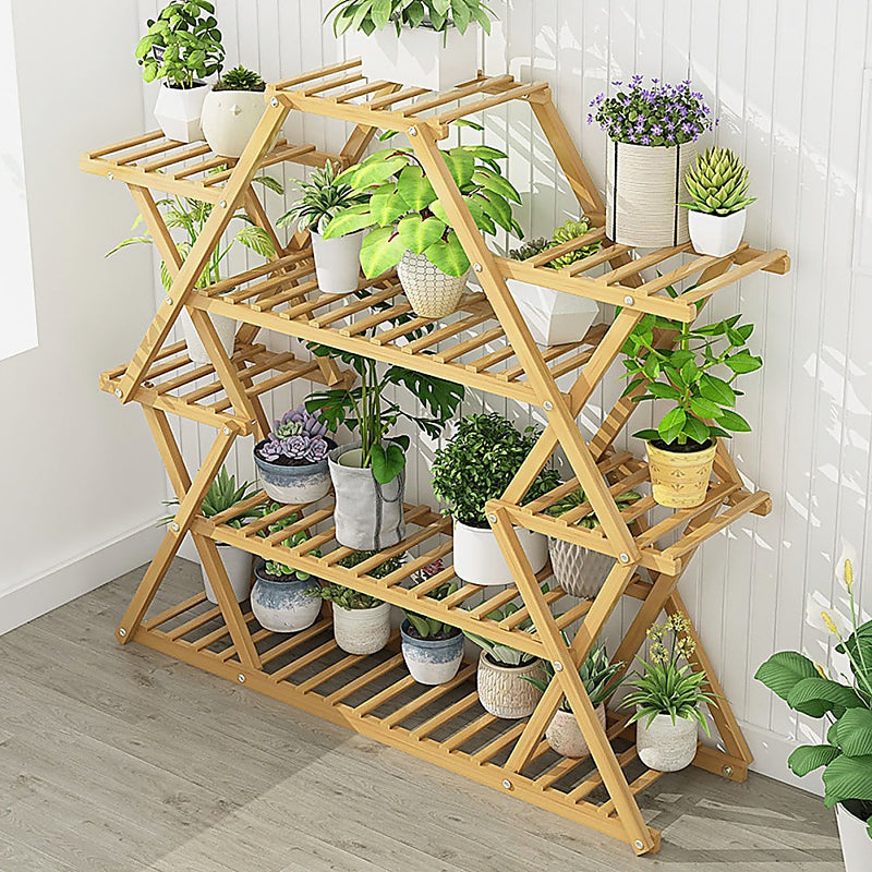 Bamboo Multilayer Flower Plant Bonsai Rack Shelf Stand Porch Lawn Patio