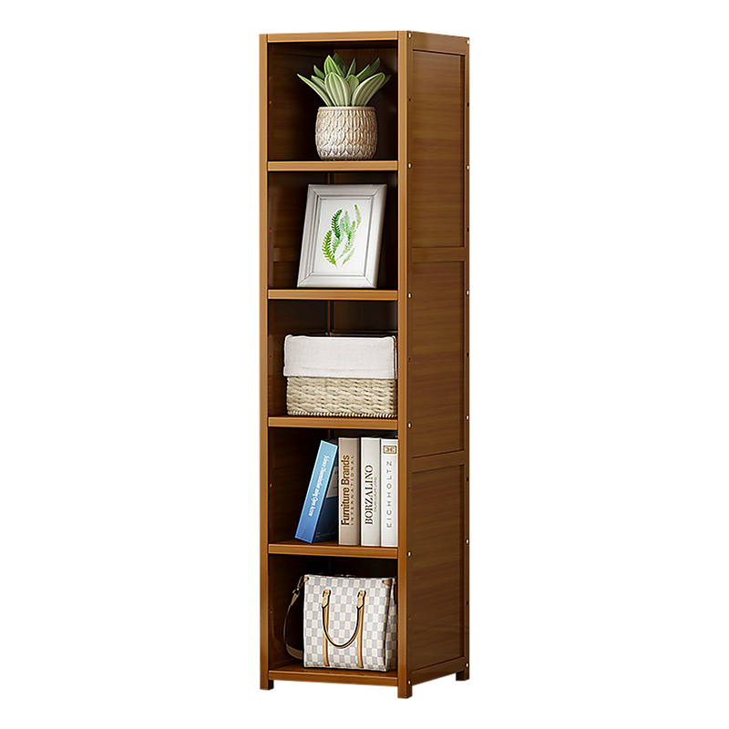 Bamboo Shelf Bookcase Display Storage Rack Stand Livingroom Bedroom