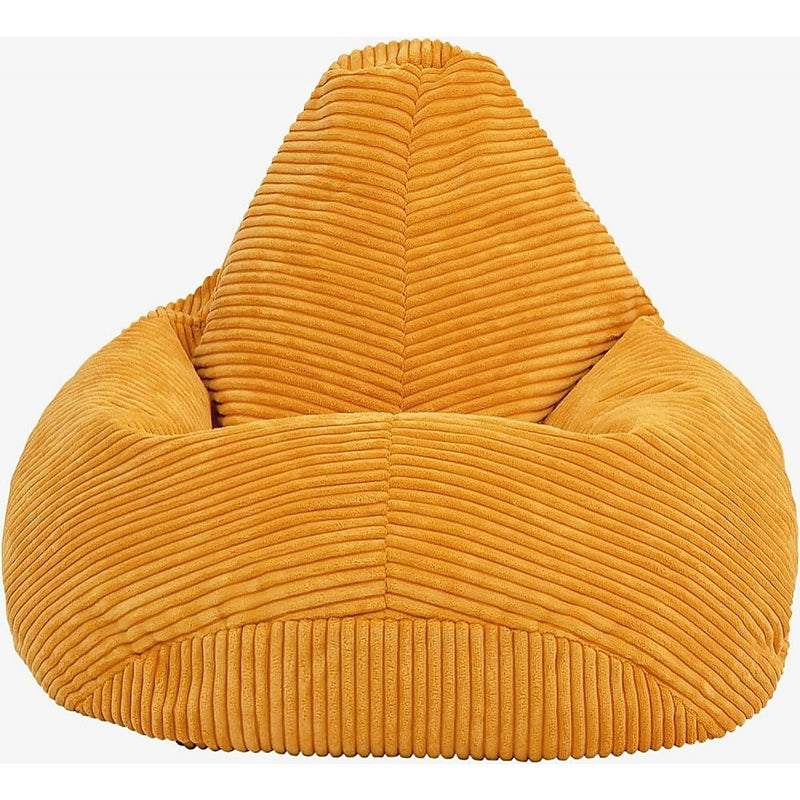 Jumbo Cord Beanbag Chair Cover Unfilled Large Bean Bag - Mustard