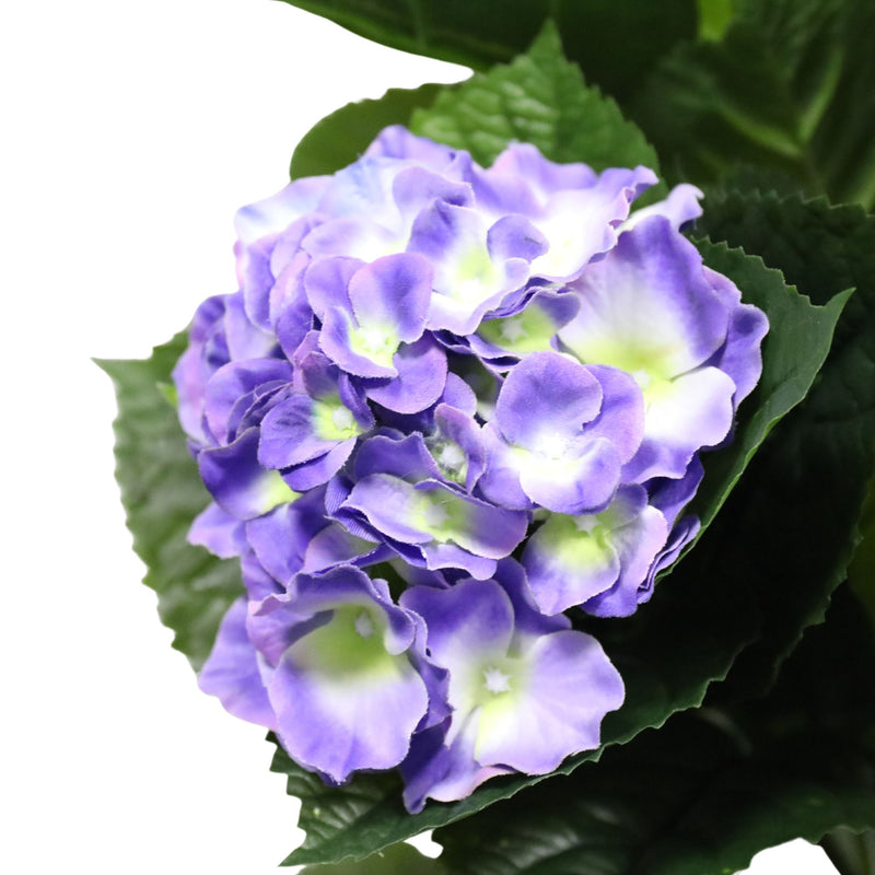 Artificial Hydrangea 74cm - Mixed Purples And Yellows