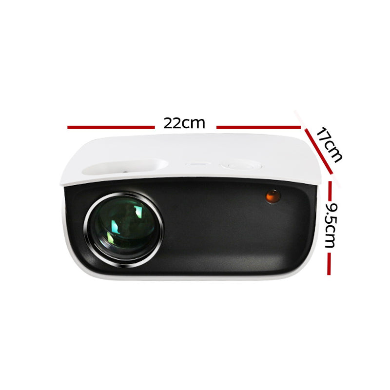 Devanti Mini Video Projector Wifi USB HDMI Portable HD 1080P Home Projector