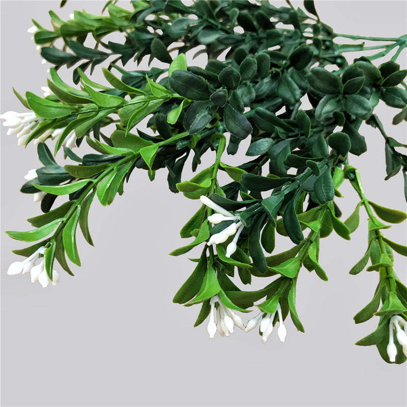 Artificial Flowering Boxwood Stem 30cm